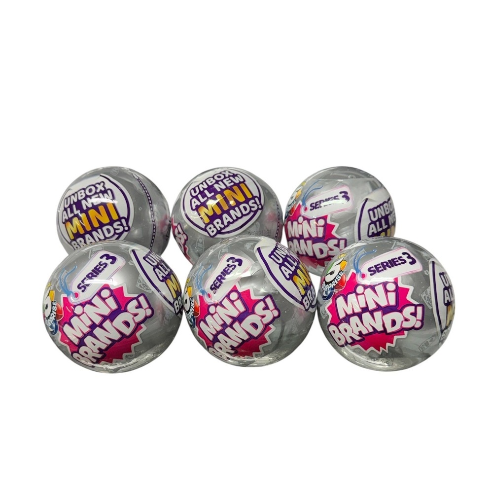 Zuru Surprise 5 Mini Brands Series 3 Lot of 6